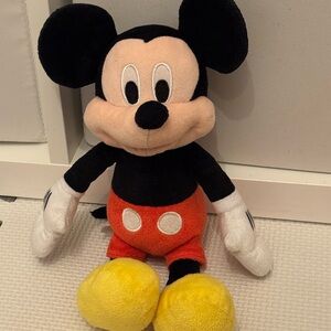 Disney Mickey Mouse Plush - Black, Red, Yellow